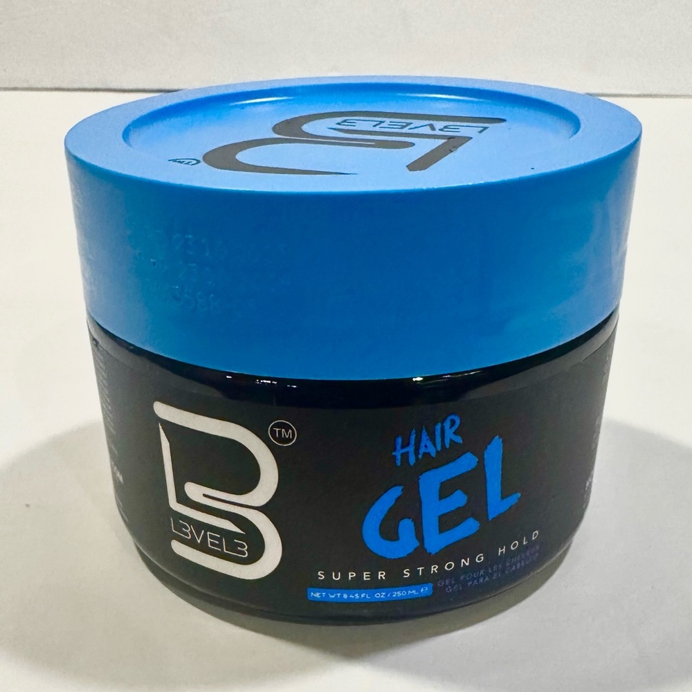 Level 3 Super Strong Hair Gel / Maximum Hold / Styling Hair Gel - Size 8.45 oz